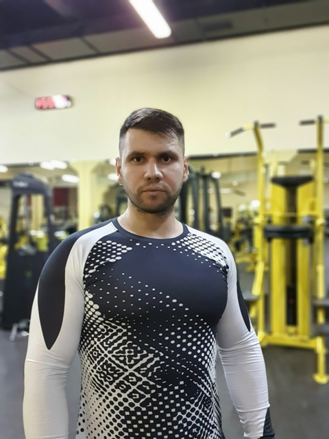 Koszulka z długim rękawem AYJK7 - szybkie suszenie, siłownia, fitness, sport, trening mężczyzna - Wianko - 2