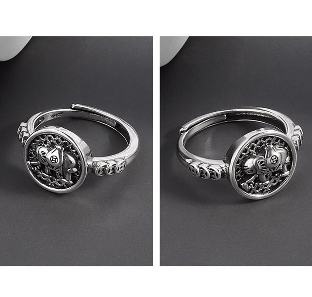 Pierścień otwarty ze srebra próby 925, ozdobiony słońcem, idealny na prezent urodzinowy lub ślubny dla kobiet i dziewcząt - QEENKISS RG6419 Fine Jewelry - Wianko - 5