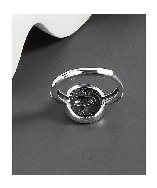 Pierścień otwarty ze srebra próby 925, ozdobiony słońcem, idealny na prezent urodzinowy lub ślubny dla kobiet i dziewcząt - QEENKISS RG6419 Fine Jewelry - Wianko - 8
