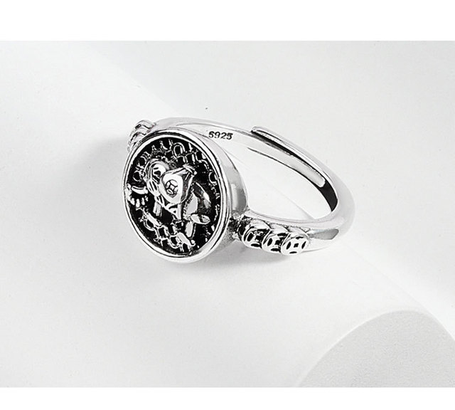 Pierścień otwarty ze srebra próby 925, ozdobiony słońcem, idealny na prezent urodzinowy lub ślubny dla kobiet i dziewcząt - QEENKISS RG6419 Fine Jewelry - Wianko - 3