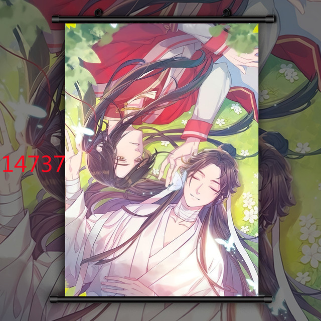 Malarstwo Anime Tian Guan Ci Fu Hua Cheng Xie Lian na płótnie - ścienne plakaty i wydruki artystyczne do dekoracji wnętrz - Wianko - 3