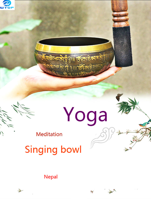 Tybetańska misa dźwiękowa do jogi i medytacji, terapia dźwiękiem, ręcznie wykonana w Nepalu, buddystyczna miska dźwiękowa 8cm-14.5cm - Wianko - 1