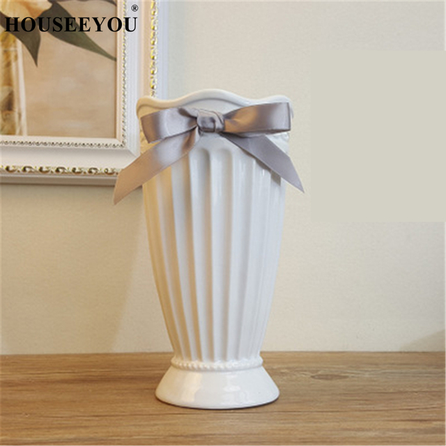 Wazon ceramiczny Modern Fashion Europe biały - dekoracyjna doniczka na kwiaty do domu, biura, hotelu i stołu w stylu europejskim - Wianko - 7