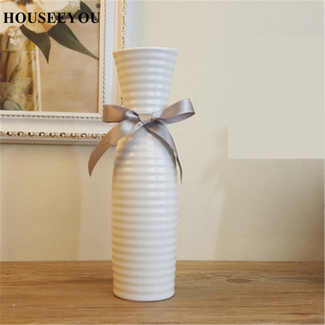 Wazon ceramiczny Modern Fashion Europe biały - dekoracyjna doniczka na kwiaty do domu, biura, hotelu i stołu w stylu europejskim - Wianko - 8