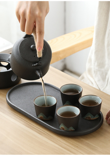 Kubek do herbaty Kung Fu z japońskiego szkła kamiennego, ręcznie wykonany, w stylu retro - Wianko - 9