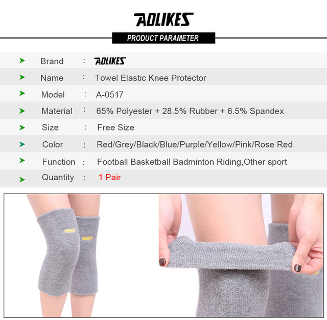 AOLIKES - 2 sztuki/partia elastycznych nakolanników na kolana, wsparcie przy zapaleniu stawów, urazach i treningu - Wianko - 4