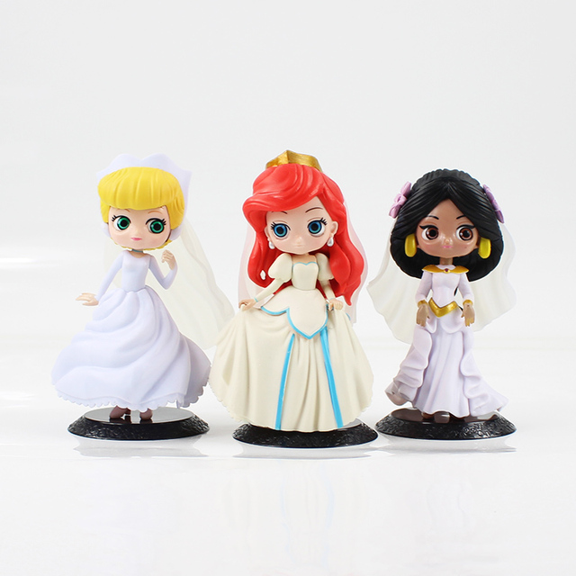 Figurki akcji księżniczek: Śnieżka, Belle, Kopciuszek, Alicja, Tinkerbell, Jasmine, Ariel - Syrenka, Zaplątani, Spanie, Piękny model zabawki - Wianko - 11
