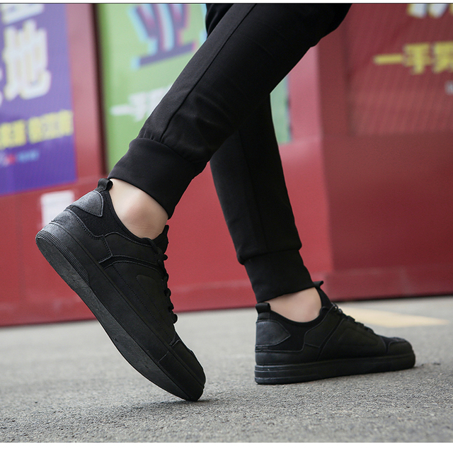 Markowe buty na deskorolkę dla mężczyzn 2018 - oddychająca siatka powietrzna, obuwie męskie, czarne - Wianko - 14