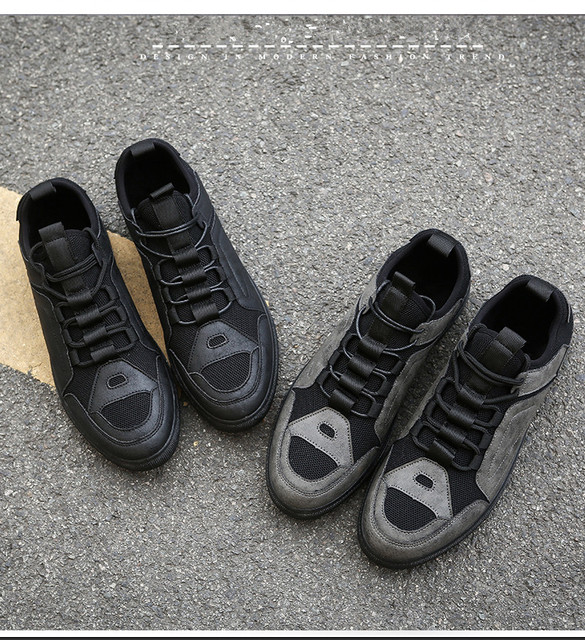 Markowe buty na deskorolkę dla mężczyzn 2018 - oddychająca siatka powietrzna, obuwie męskie, czarne - Wianko - 2