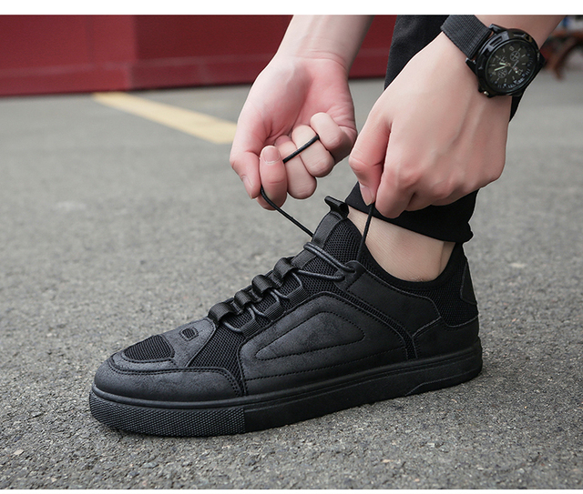 Markowe buty na deskorolkę dla mężczyzn 2018 - oddychająca siatka powietrzna, obuwie męskie, czarne - Wianko - 15