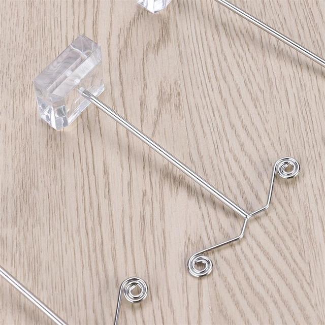 Stojak T kształt do biżuterii akrylowej - 3 sztuki Organizer uchwyt do kolczyków do uszu, dyndających kolczyków Hoop - Wianko - 11