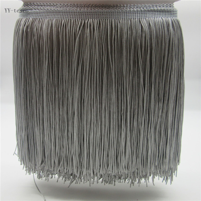 Czarna koronkowa wstążka frędzle poliestrowe, szerokość 5 metrów 20 cm dla sukienek latino - Wianko - 8