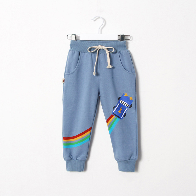 Spodnie legginsy dla dzieci dziewcząt Rainbow berbeć luźne 130/120/110/100 - Wianko - 21