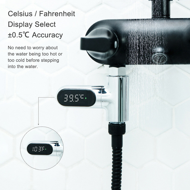 Termometr cyfrowy LED do wody - Monitor temperatury wody w kąpieli i prysznicu - Wianko - 5