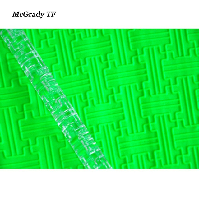 Wałek do ciasta teksturowany - narzędzie do dekorowania ciast z masą cukrową, akrylowa forma - akcesoria do ciast - Wianko - 4