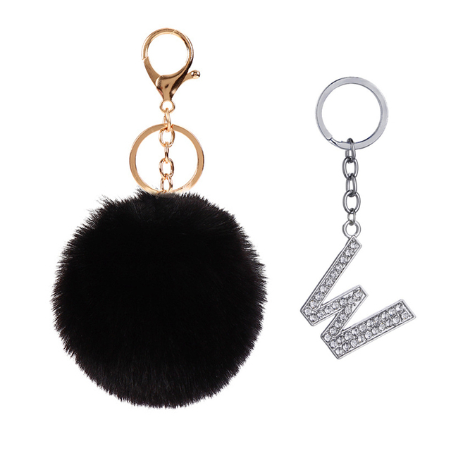 Brelok Panda Pompom z Faux Rabbit Fur dla kobiet - piękna piłka z wisiorkiem do torebek i kluczy - Wianko - 10