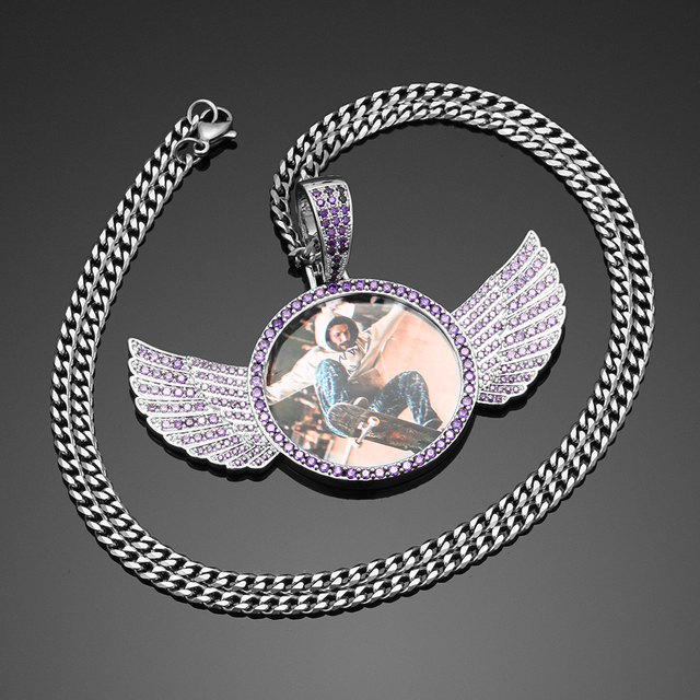 Naszyjnik skrzydła anioła z luksusowego kryształu, personalizowany, dostępny w 3 kolorach - Wianko - 15