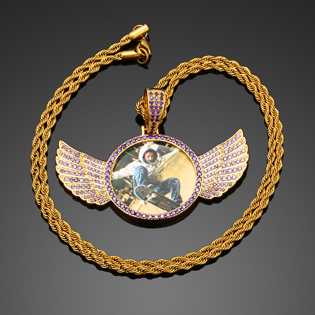 Naszyjnik skrzydła anioła z luksusowego kryształu, personalizowany, dostępny w 3 kolorach - Wianko - 6