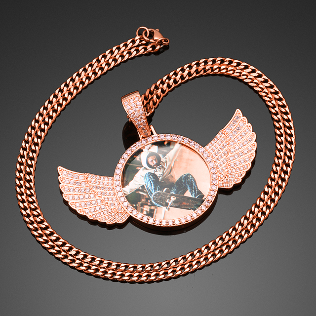 Naszyjnik skrzydła anioła z luksusowego kryształu, personalizowany, dostępny w 3 kolorach - Wianko - 17