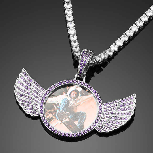 Naszyjnik skrzydła anioła z luksusowego kryształu, personalizowany, dostępny w 3 kolorach - Wianko - 14