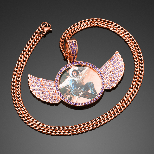 Naszyjnik skrzydła anioła z luksusowego kryształu, personalizowany, dostępny w 3 kolorach - Wianko - 9