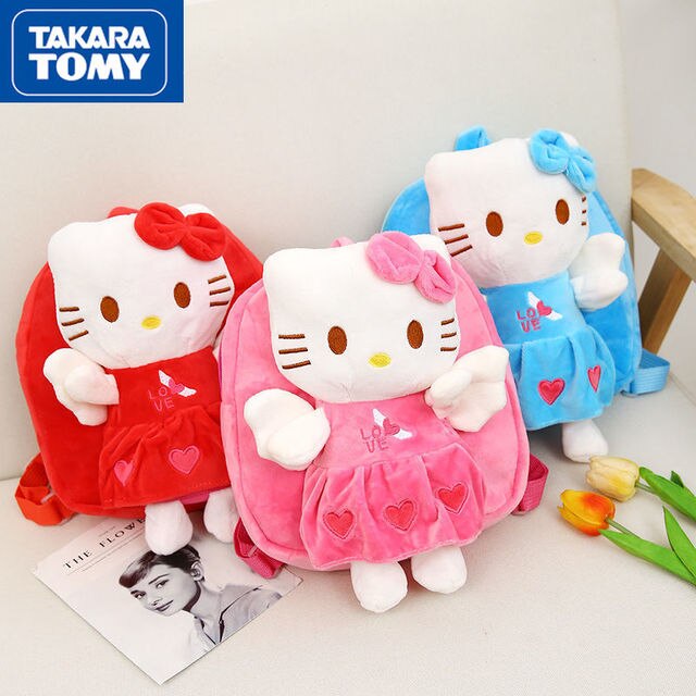 TAKARA TOMY Hello Kitty jesień/zima 2021 - Pluszowy tornister przedszkolny dla dzieci - Wianko - 6