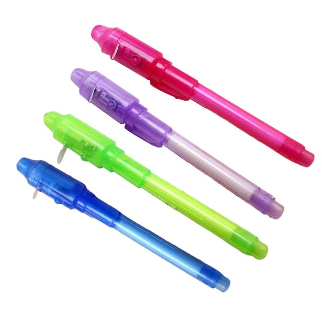 Długopis z niewidocznym atramentem - Secrect wiadomość, magiczne światło, ultrafioletowe pióro - Wianko - 1