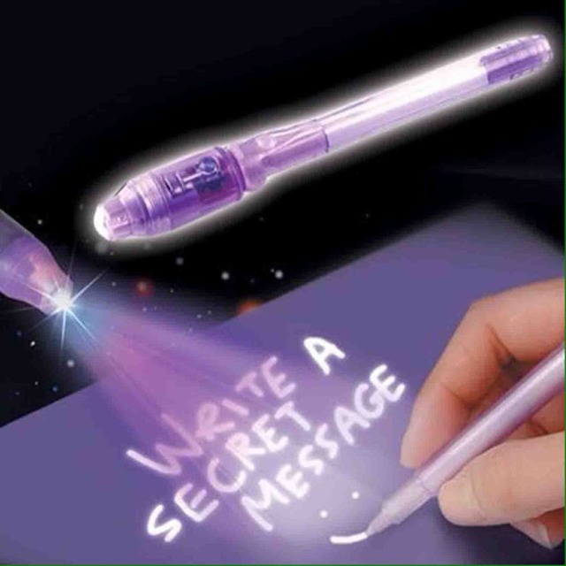 Długopis z niewidocznym atramentem - Secrect wiadomość, magiczne światło, ultrafioletowe pióro - Wianko - 3