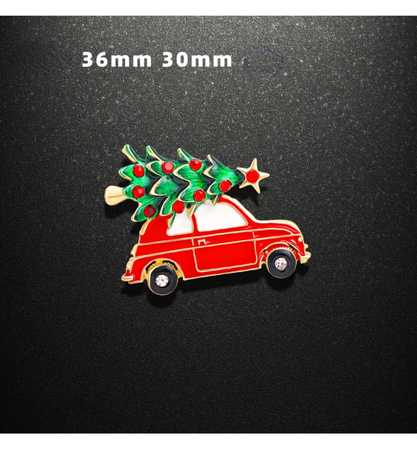 Broszka bożonarodzeniowa w kształcie kreskówkowych bałwanów na samochód - świąteczny prezent dla kobiet w modnym stylu - Wianko - 6
