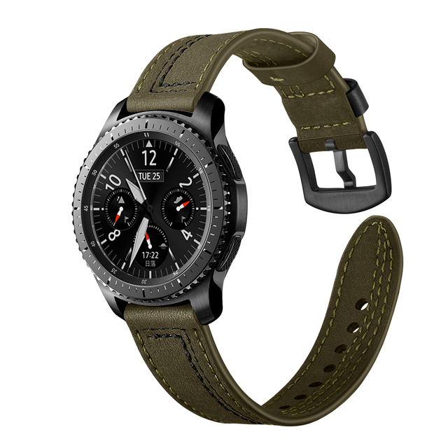 Pasek 45mm/41mm do Samsung Galaxy Watch 3 - skórzany zespół aktywny 2 bransoletka Watchband - Wianko - 9