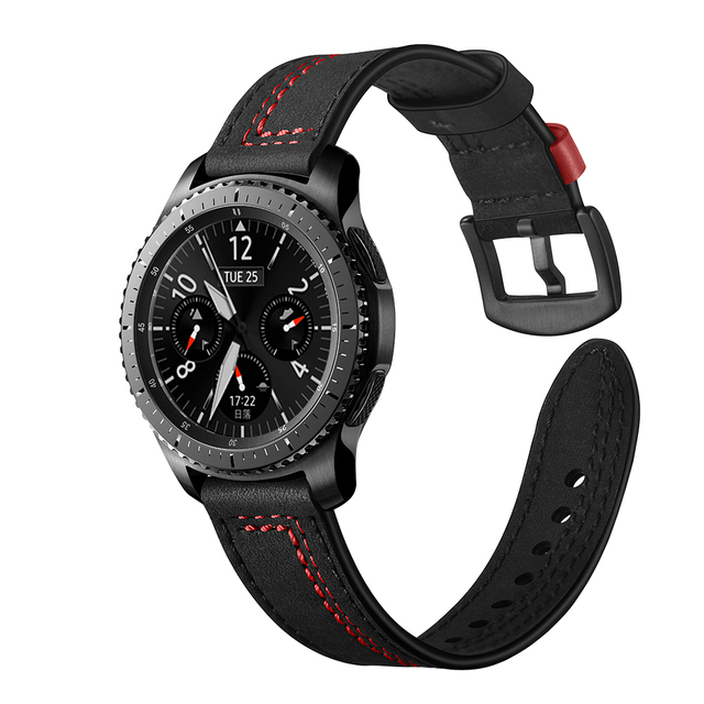 Pasek 45mm/41mm do Samsung Galaxy Watch 3 - skórzany zespół aktywny 2 bransoletka Watchband - Wianko - 10