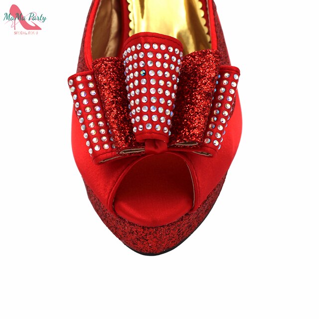 Nowości pantofle sandały na platformie - wiosna 2022, Royal Blue, wysoka jakość, zestaw butów i torebka, dla afrykańskich kobiet - Wianko - 14