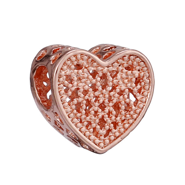 Koralik MOM w kształcie serca, przystosowany do bransoletek, zdobiony kryształkowym sercem i gwiazdą - Wianko - 13