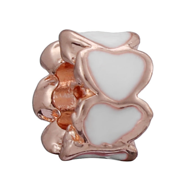 Koralik MOM w kształcie serca, przystosowany do bransoletek, zdobiony kryształkowym sercem i gwiazdą - Wianko - 8