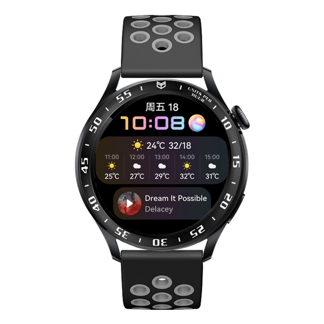 Zegarek Huawei 3 Smartwatch Pierścień Bezel Stal Nierdzewna Odporna na Zarysowania - Wianko - 7