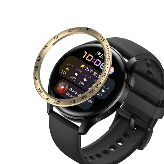 Zegarek Huawei 3 Smartwatch Pierścień Bezel Stal Nierdzewna Odporna na Zarysowania - Wianko - 22