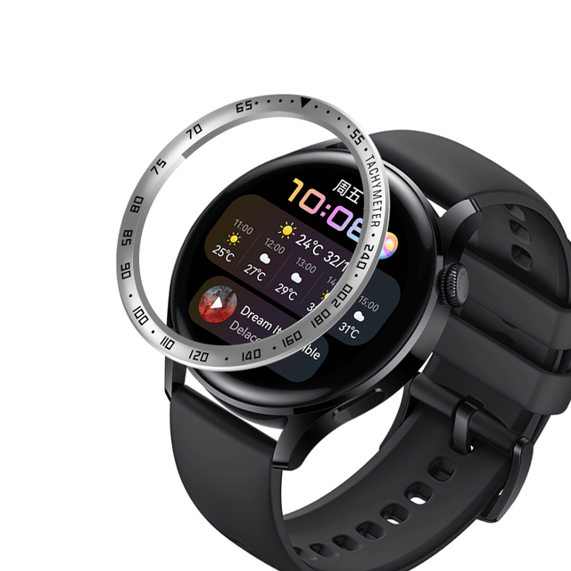 Zegarek Huawei 3 Smartwatch Pierścień Bezel Stal Nierdzewna Odporna na Zarysowania - Wianko - 24