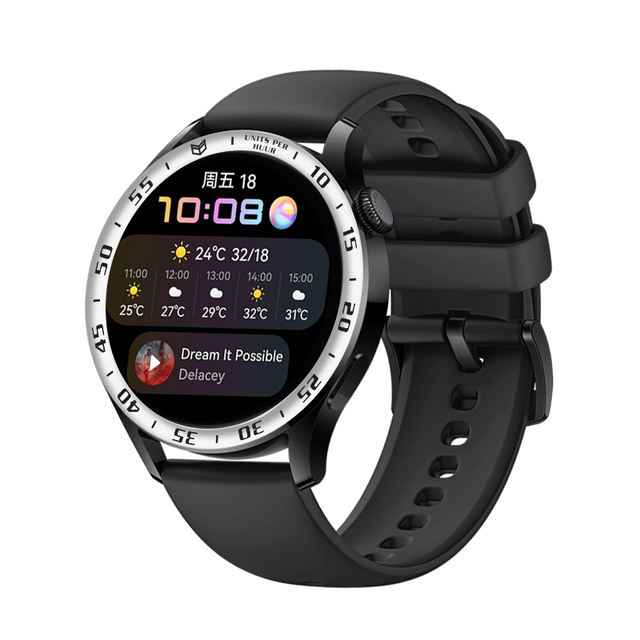 Zegarek Huawei 3 Smartwatch Pierścień Bezel Stal Nierdzewna Odporna na Zarysowania - Wianko - 5