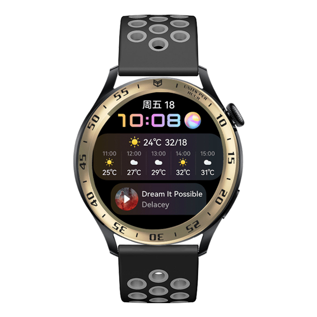 Zegarek Huawei 3 Smartwatch Pierścień Bezel Stal Nierdzewna Odporna na Zarysowania - Wianko - 9