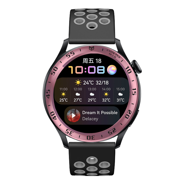 Zegarek Huawei 3 Smartwatch Pierścień Bezel Stal Nierdzewna Odporna na Zarysowania - Wianko - 13