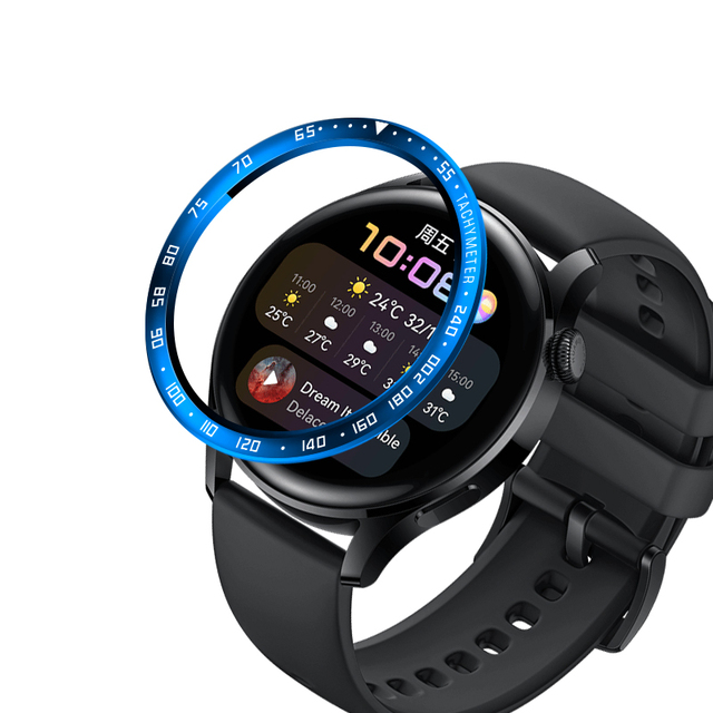 Zegarek Huawei 3 Smartwatch Pierścień Bezel Stal Nierdzewna Odporna na Zarysowania - Wianko - 30