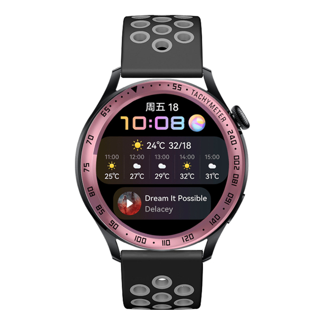 Zegarek Huawei 3 Smartwatch Pierścień Bezel Stal Nierdzewna Odporna na Zarysowania - Wianko - 25