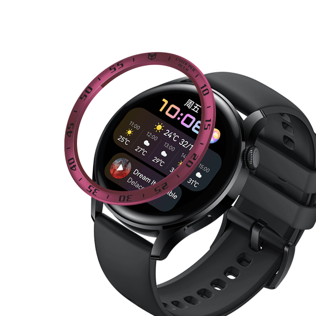 Zegarek Huawei 3 Smartwatch Pierścień Bezel Stal Nierdzewna Odporna na Zarysowania - Wianko - 16