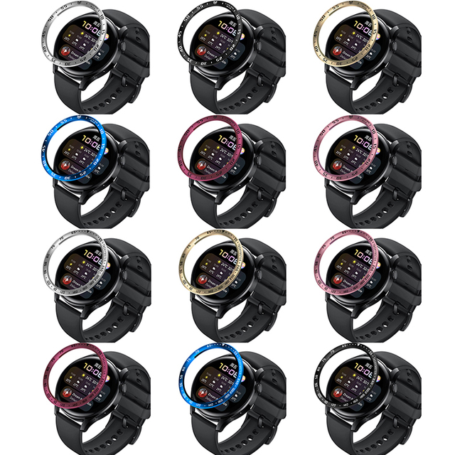 Zegarek Huawei 3 Smartwatch Pierścień Bezel Stal Nierdzewna Odporna na Zarysowania - Wianko - 4