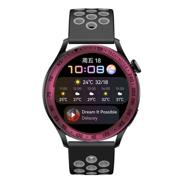 Zegarek Huawei 3 Smartwatch Pierścień Bezel Stal Nierdzewna Odporna na Zarysowania - Wianko - 27