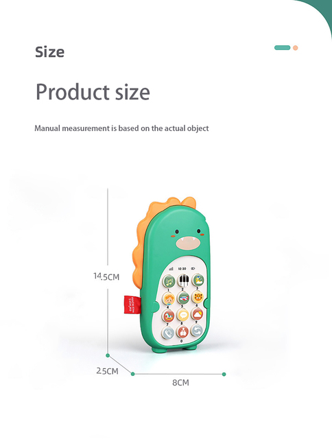 Elektroniczny Montessori Baby Smart Phone - angielskie, edukacyjne zabawki muzyczne dla dzieci - prezenty urodzinowe - Wianko - 8