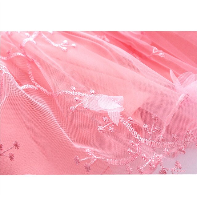 Sukienka tiulowa dla noworodka księżniczki z koronkowymi kwiatami i opaskami - letnia wyprawa - Wianko - 9