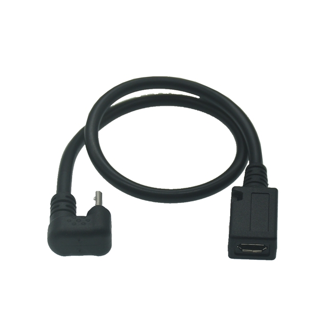 Przedłużacz USB 0.3M Micro z 180-stopniowym kątem w kształcie litery U, typu C-B, męski na żeński do tabletów i telefonów - Wianko - 14