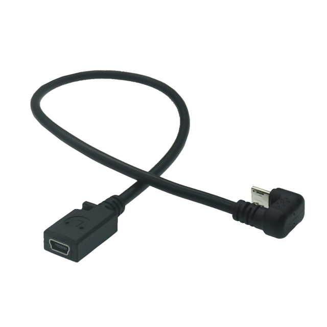 Przedłużacz USB 0.3M Micro z 180-stopniowym kątem w kształcie litery U, typu C-B, męski na żeński do tabletów i telefonów - Wianko - 4