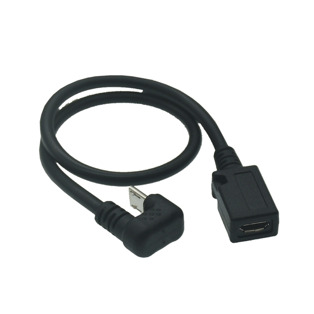 Przedłużacz USB 0.3M Micro z 180-stopniowym kątem w kształcie litery U, typu C-B, męski na żeński do tabletów i telefonów - Wianko - 13
